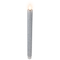 LED Flameless Flickering Taper Glittered Christmas Candles - 11" - Silver - Set 2